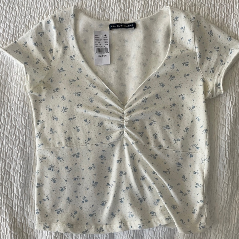 White Brandy Melville Crop Top